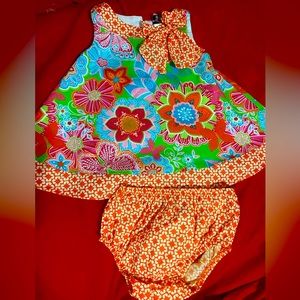 Counting daisies 12 months dress with diaper cover new without tags